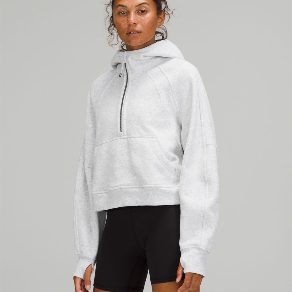 Lululemon scuba oversized half zip hoodie - gray